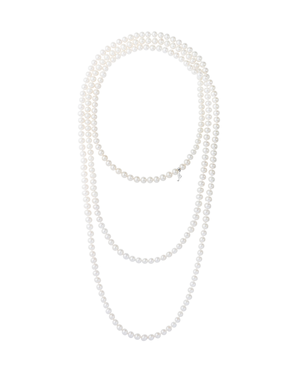 Колье Mercury Pearl из белого золота с жемчугом и бриллиантом