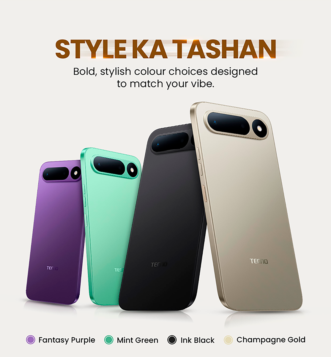    TECNO раскрыла дизайн и характеристики бюджетного смартфона Spark 50 5G