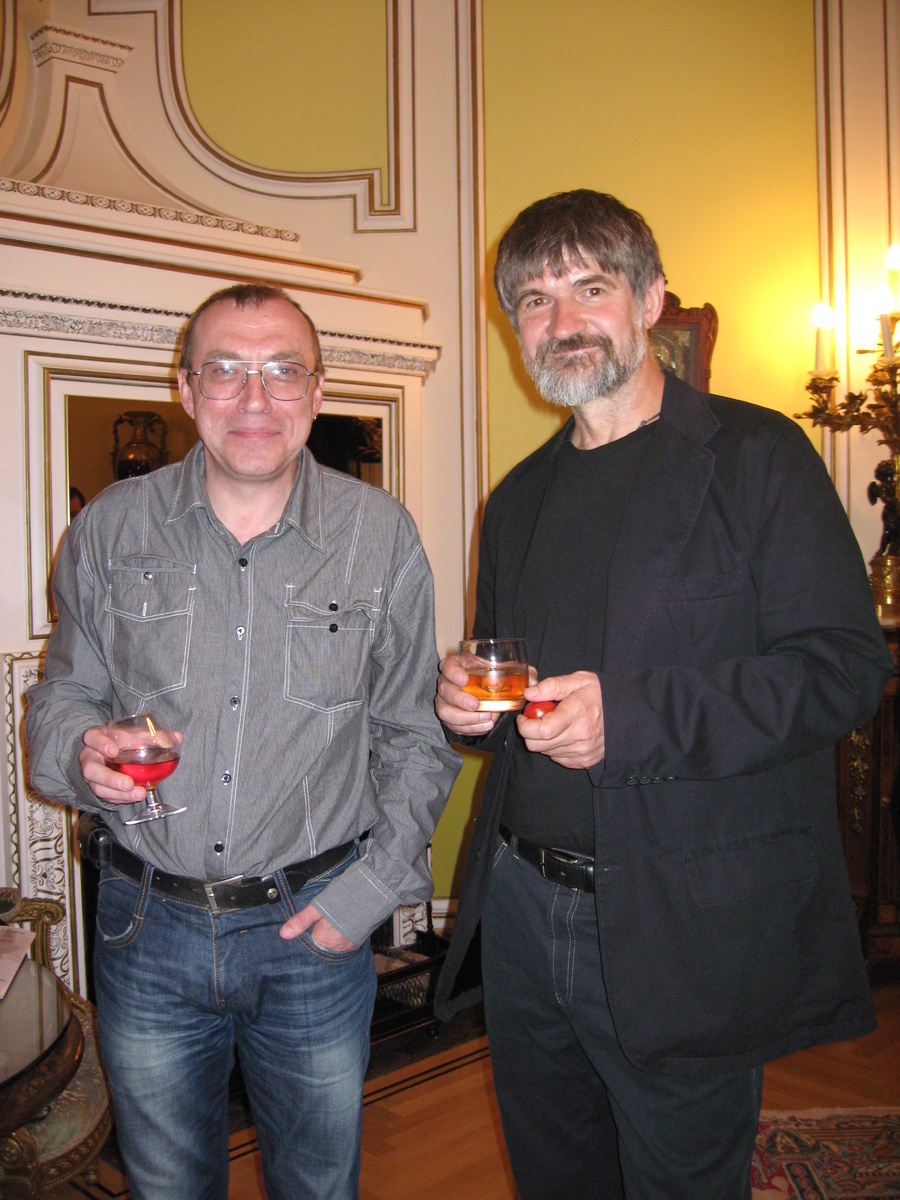 Андрей Галамага и Михаил Попов в дни Пушкинского фестиваля в Лондоне 