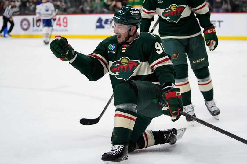     Владимир Тарасенко отличился в 21-й раз за "Миннесоту" / фото: ap