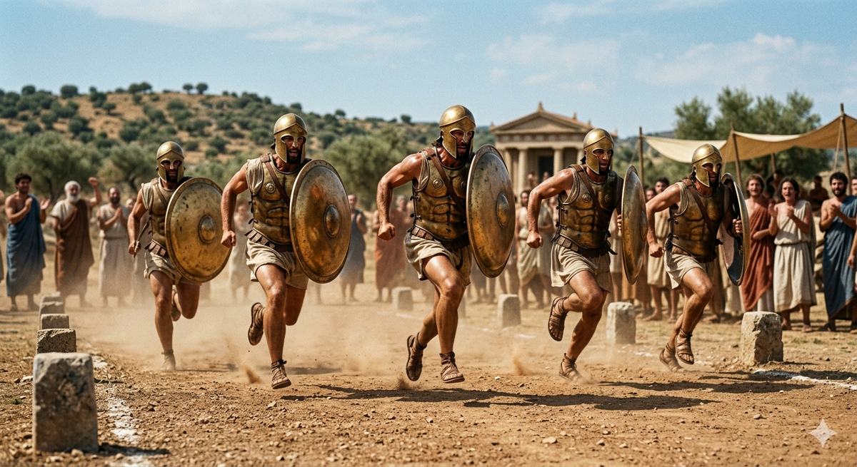 Бег на пределе. Изображение сгенерировано ИИ.