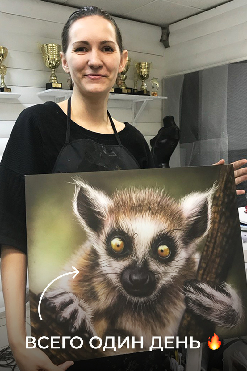 Картина аэрографом за один день