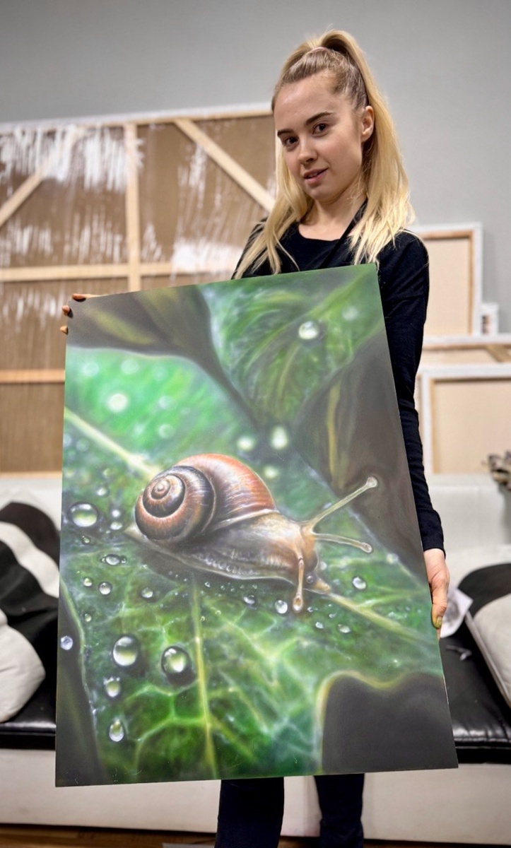 Картина аэрографом на холсте за три дня