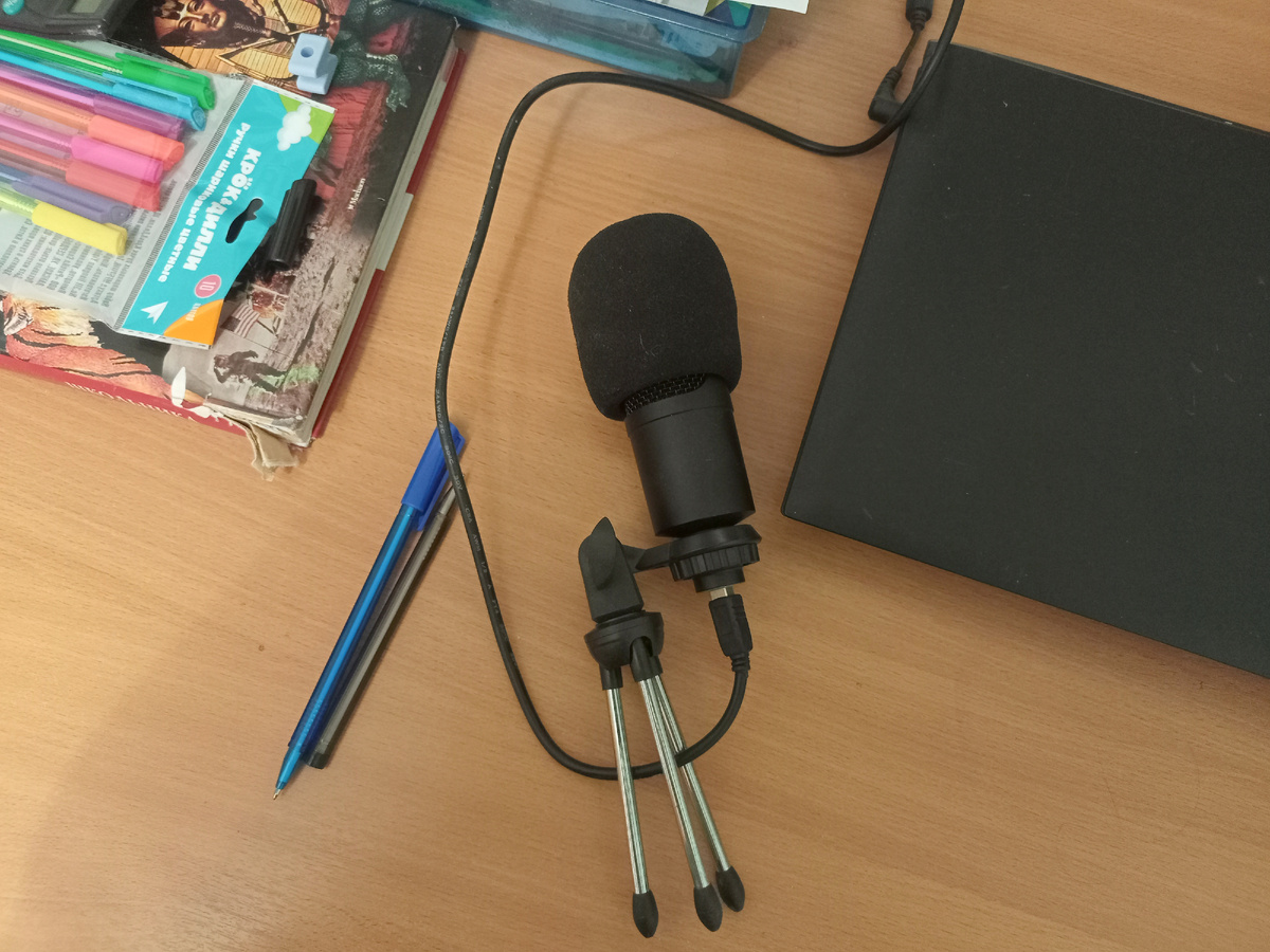 Сын иногда тоже блогер. Даже микрофон просил на день рождения