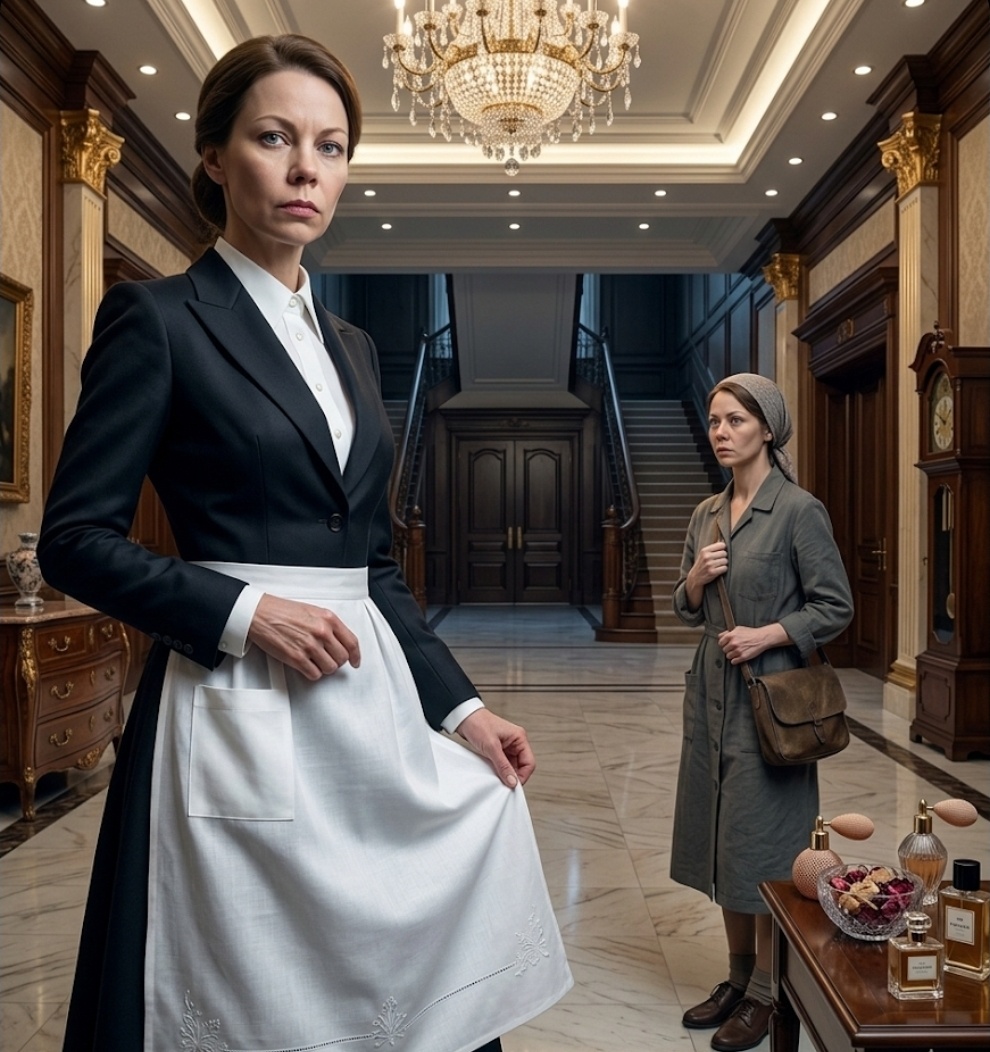 Маргарита Степановна встретила Веру у порога особняка. Фото сгенерировано ии