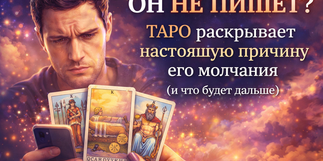 💔 Он не пишет? Таро раскрывает настоящую причину его молчания (и что будет дальше)