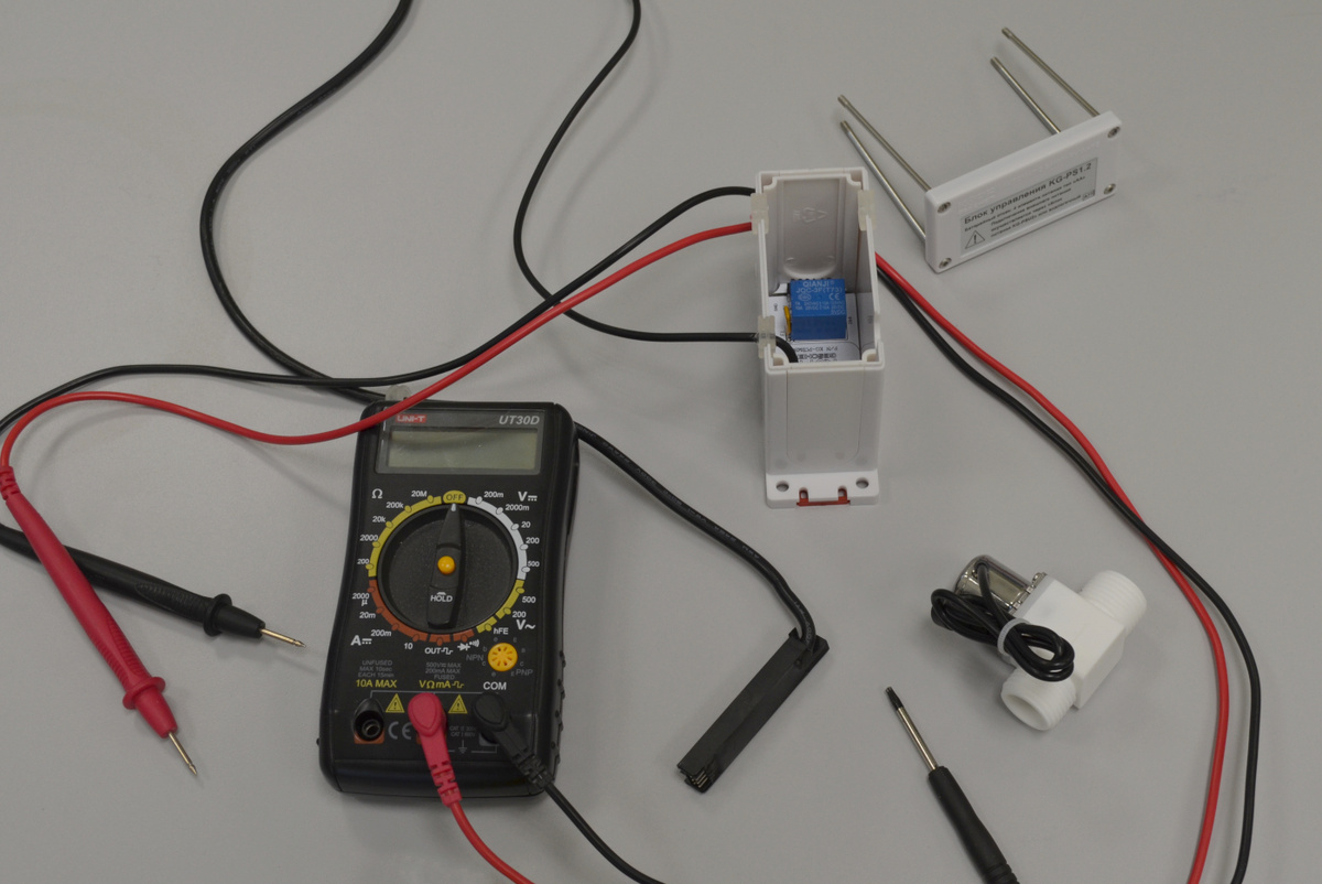 Тестирование датчика писсуара Kopfgescheit