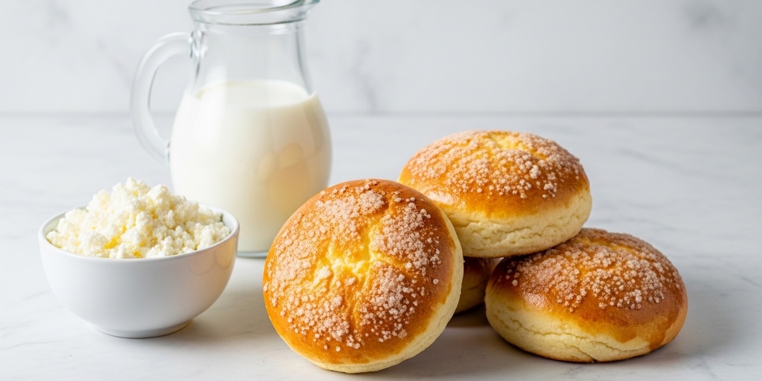 Мягкие творожные булочки с хрустящей корочкой: быстрый рецепт без дрожжей