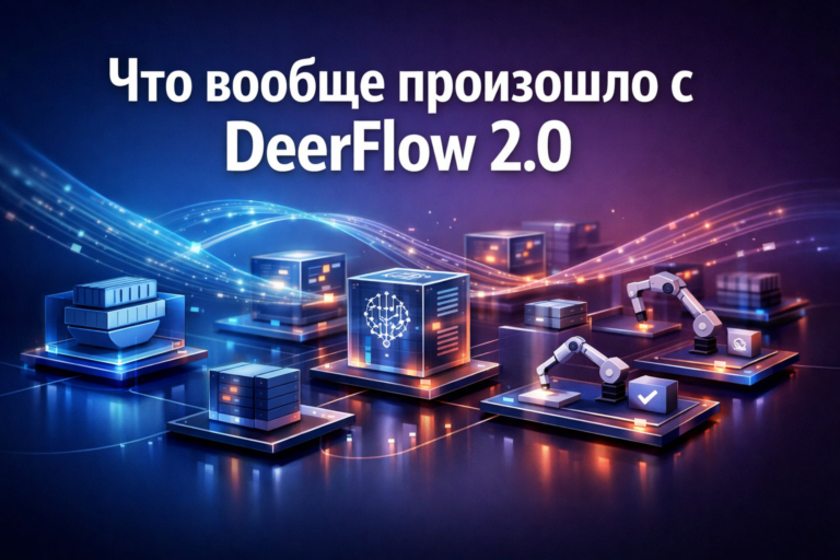    DeerFlow 2.0 - мощный open source оркестратор AI-агентов от ByteDance. Управляет несколькими агентами для решения сложных задач автономно. MIT-лицензия, Docker-изоляция.