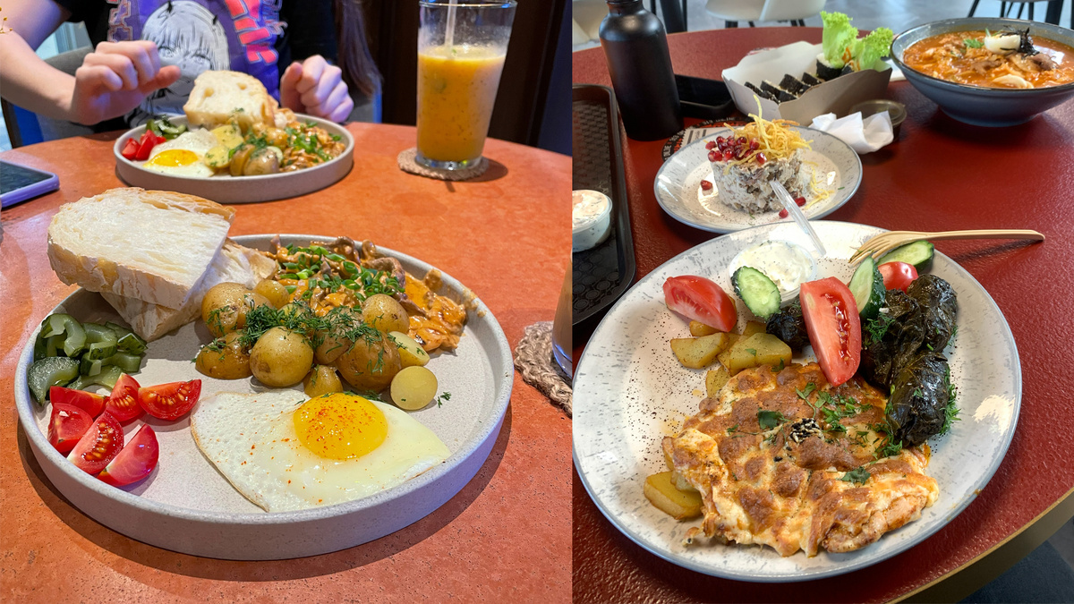 Мои примеры сбалансированного питания вне дома.