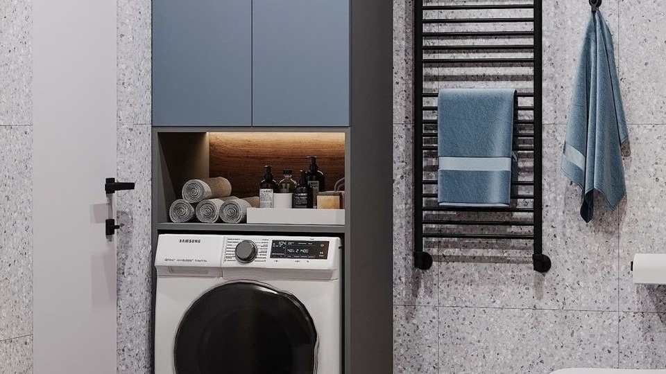 Как разместить стиральную машинку в маленькой ванной комнате: 6 вариантов от дизайнера