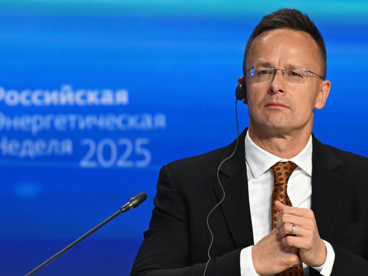    Петер Сийярто на сессии "Мировые энергетические рынки: трансформация отношений и баланс интересов" в рамках международного форума "Российская энергетическая неделя" в Москве | © РИА Новости / Алексей Майшев