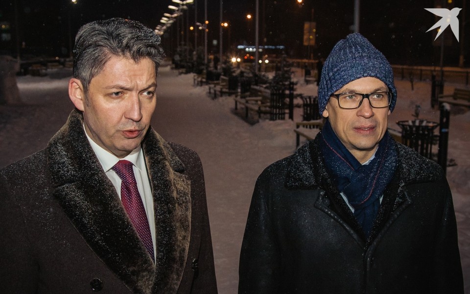    Олег Бекмеметьев и Александр Бречалов. 2017 год. Фото: Сергей Грачев