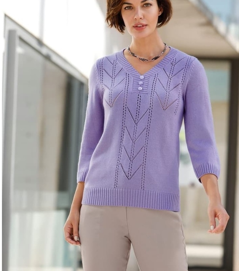 Вязаный джемпер с акцентным узором. Фото источник: интернет-магазин одежды.