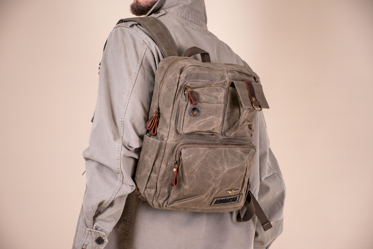 Городской рюкзак Aeronautica Militare из плотного брезента