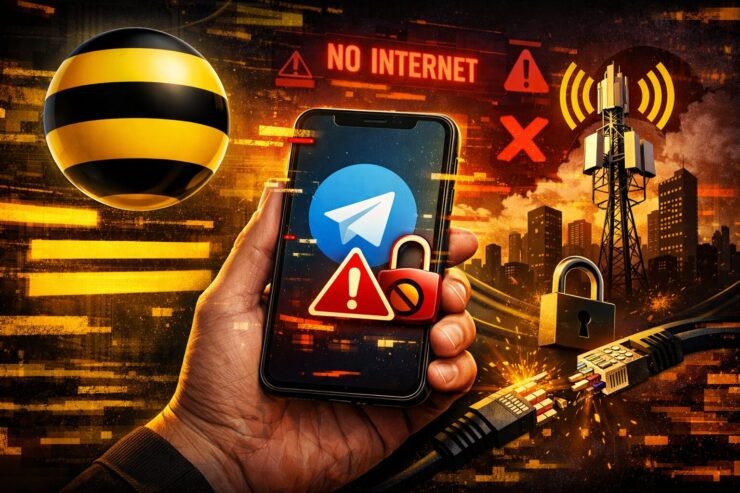    Говорят, билайн глушит интернет из-за Телеграма