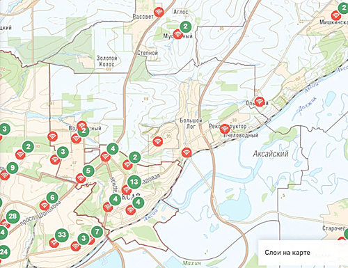    /  ФОТО: скрин интерактивной карт опасных для детей мест РО Администратор