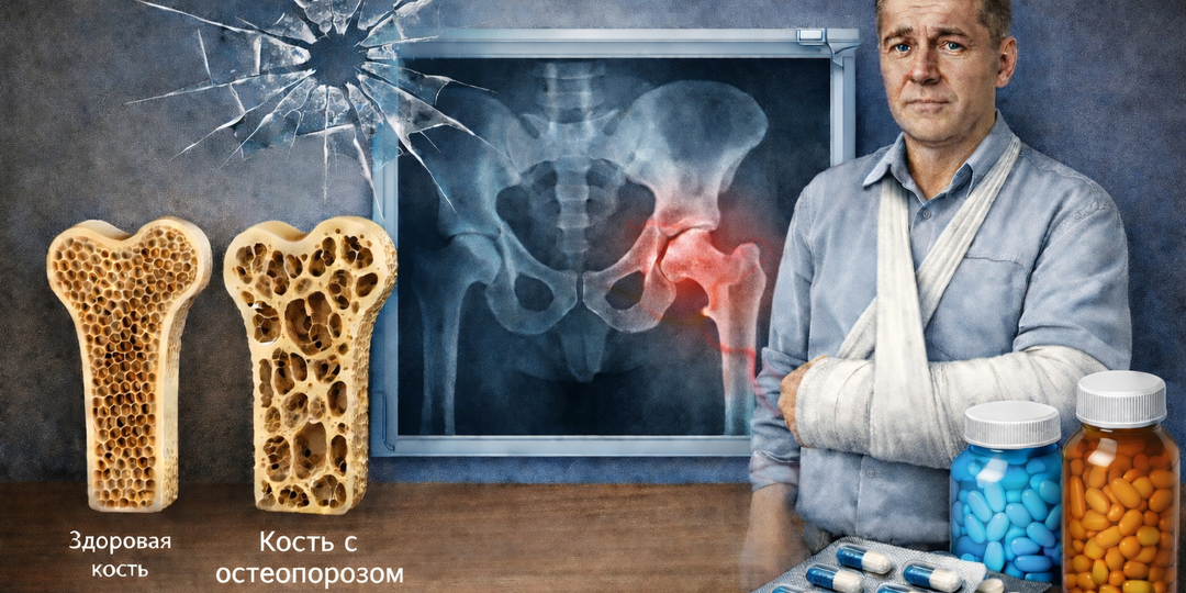 Остеопороз: кость превращается в мел. Как не сломаться пополам от чихания?