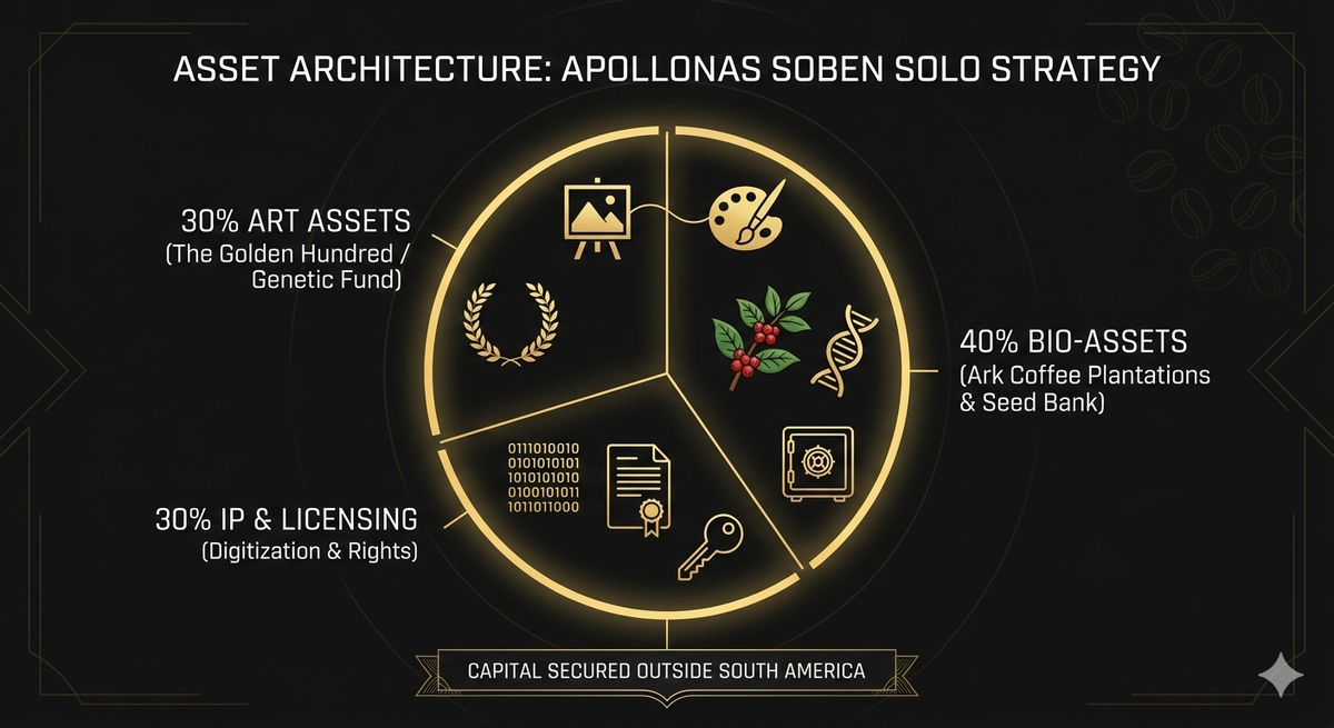 ​Схема распределения ресурсов ARK Project: Фиксация инвестиционного фундамента 30/40/30 и Solo Master Status автора. Якорь безопасности для стандарта G.I.S. 1.1.