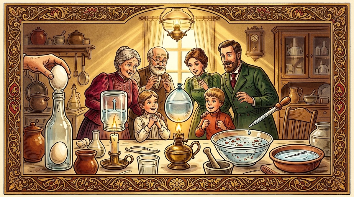 Пять опытов из того, что есть дома - физика на кухонном столе