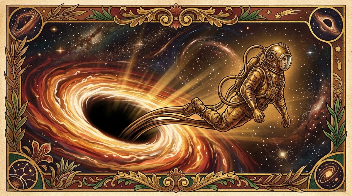 Маленькая дыра разорвёт на подлёте, сверхмассивная - пропустит незаметно. Парадокс размера