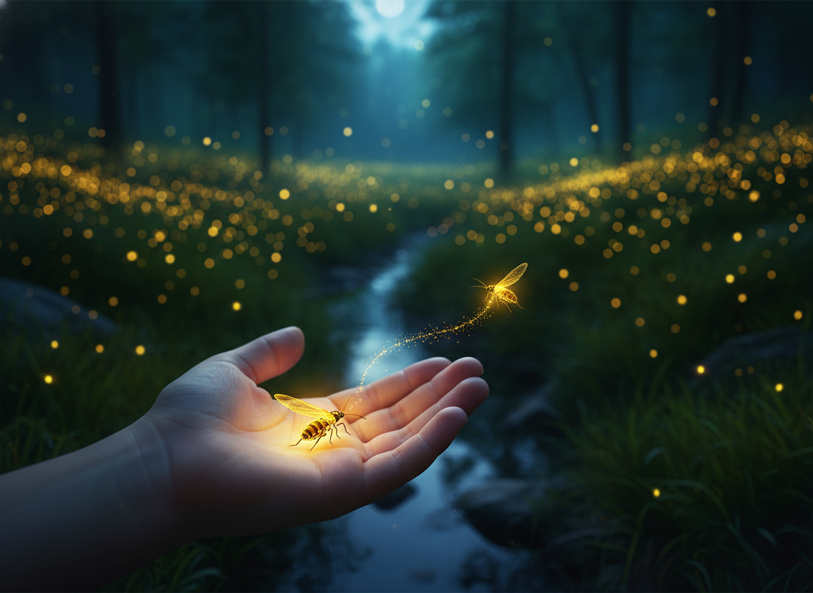 Осторожно: в этой ладони — чудо. И яд. Светлячок светится, чтобы предупредить хищников: «Я опасен». И чтобы найти любовь. И чтобы обмануть и съесть соседа. Их мир жесток и прекрасен. Но сегодня 35% видов под угрозой. Мы рискуем стать последними, кто увидит этот танец.