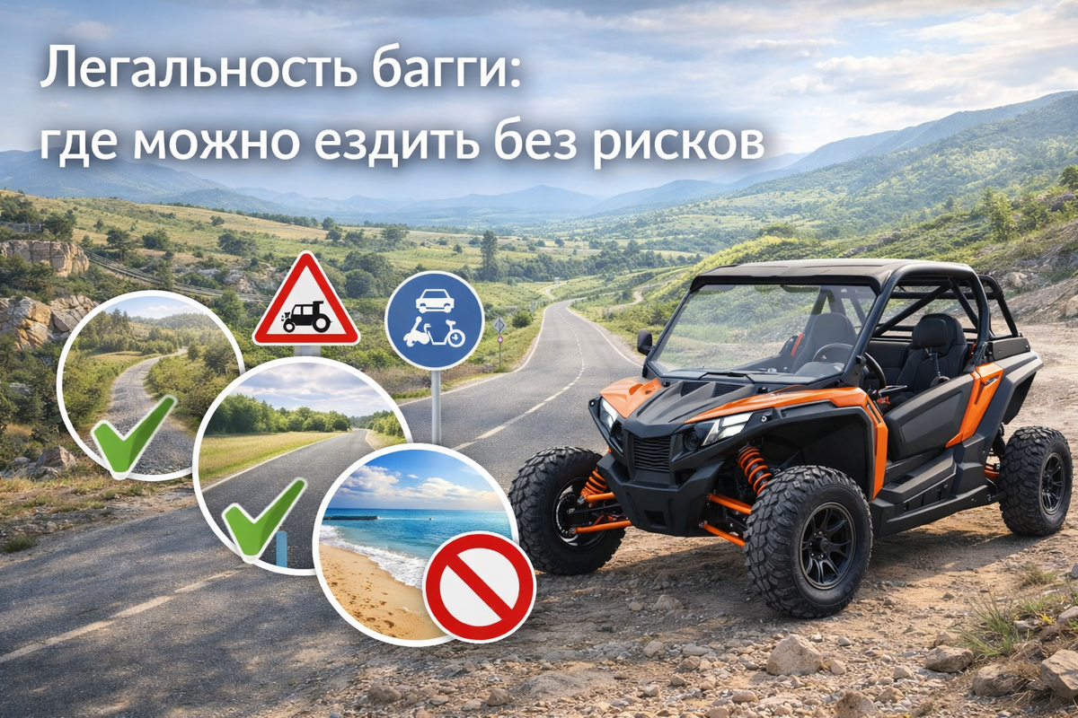 С 2026 года правила меняются. Рассказываем, кому можно ездить на багги без лишних прав и где не заберут технику.