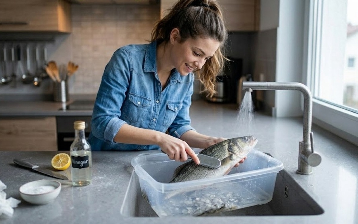    Чешуя больше не будет разлетаться по всей кухне: как быстро почистить рыбу без брызг