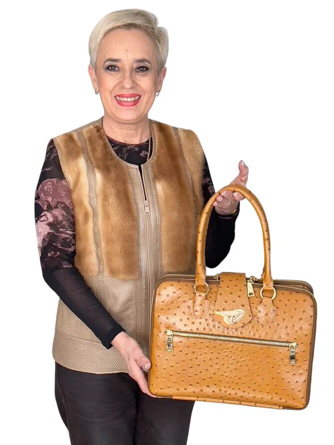 Кожаная сумка "Нея-22". Ателье Ирины Берзиной.