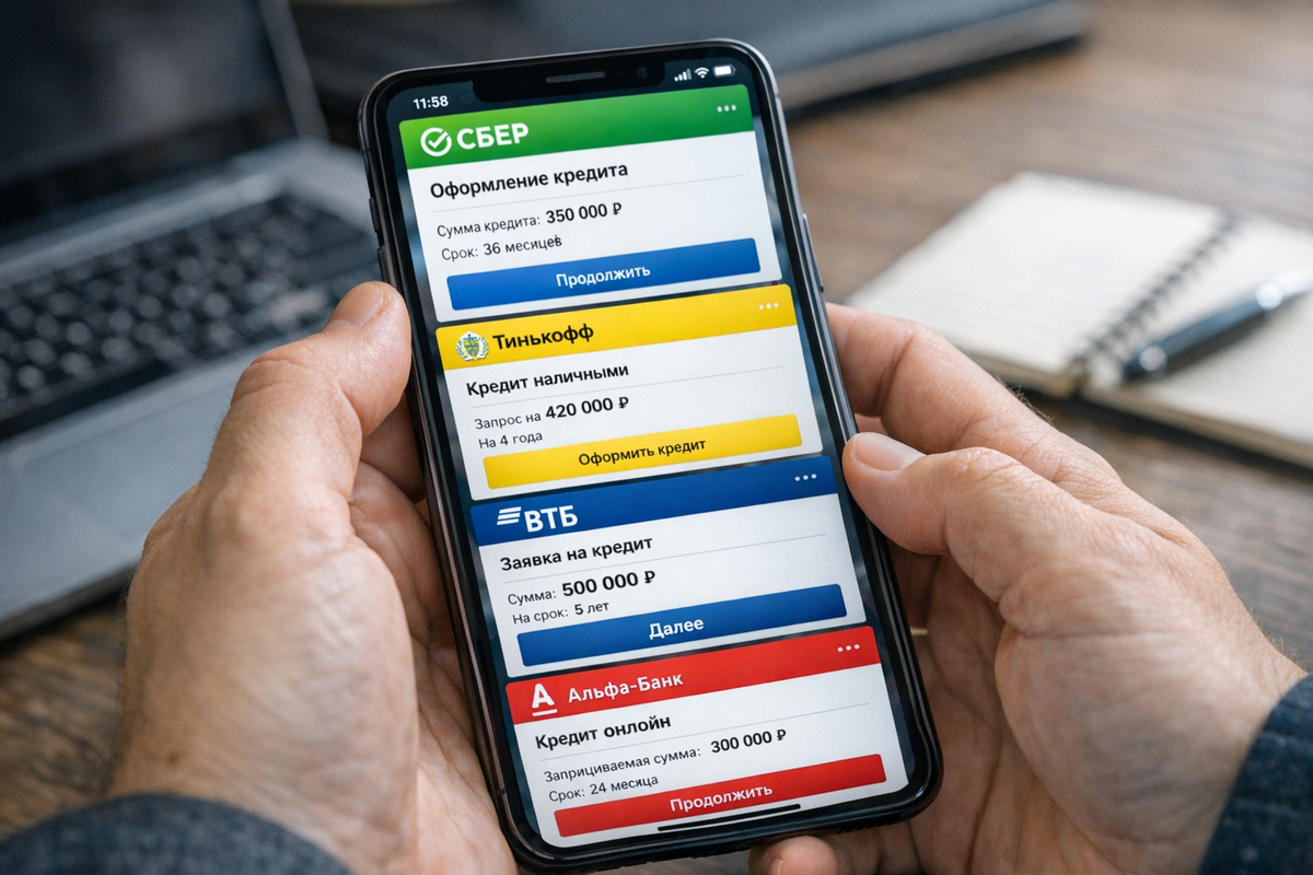 Несколько кредитов в один день 