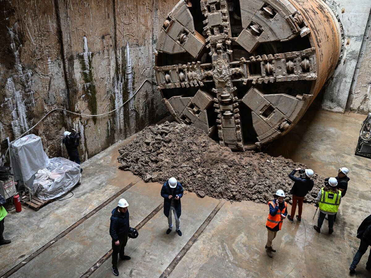    Завершение проходки перегонного тоннеля Рублево-Архангельской линии метро | © РИА Новости / Рамиль Ситдиков