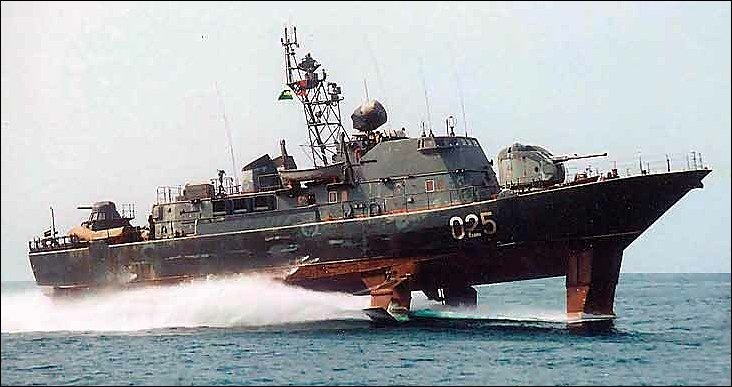 Наши сторожевые корабли на подводных крыльях, которых уже нет