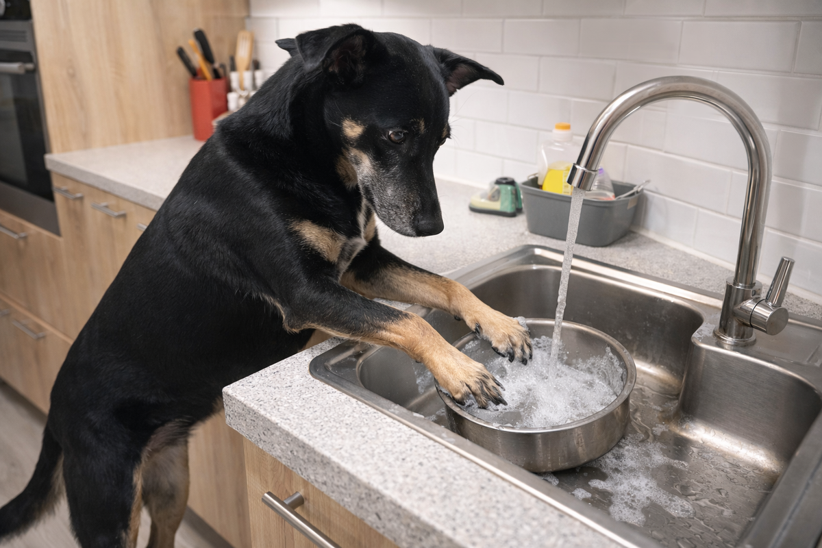 Фух! Хорошо, что не я мою свои мисочки 🤣! Для этого у меня есть человеки!