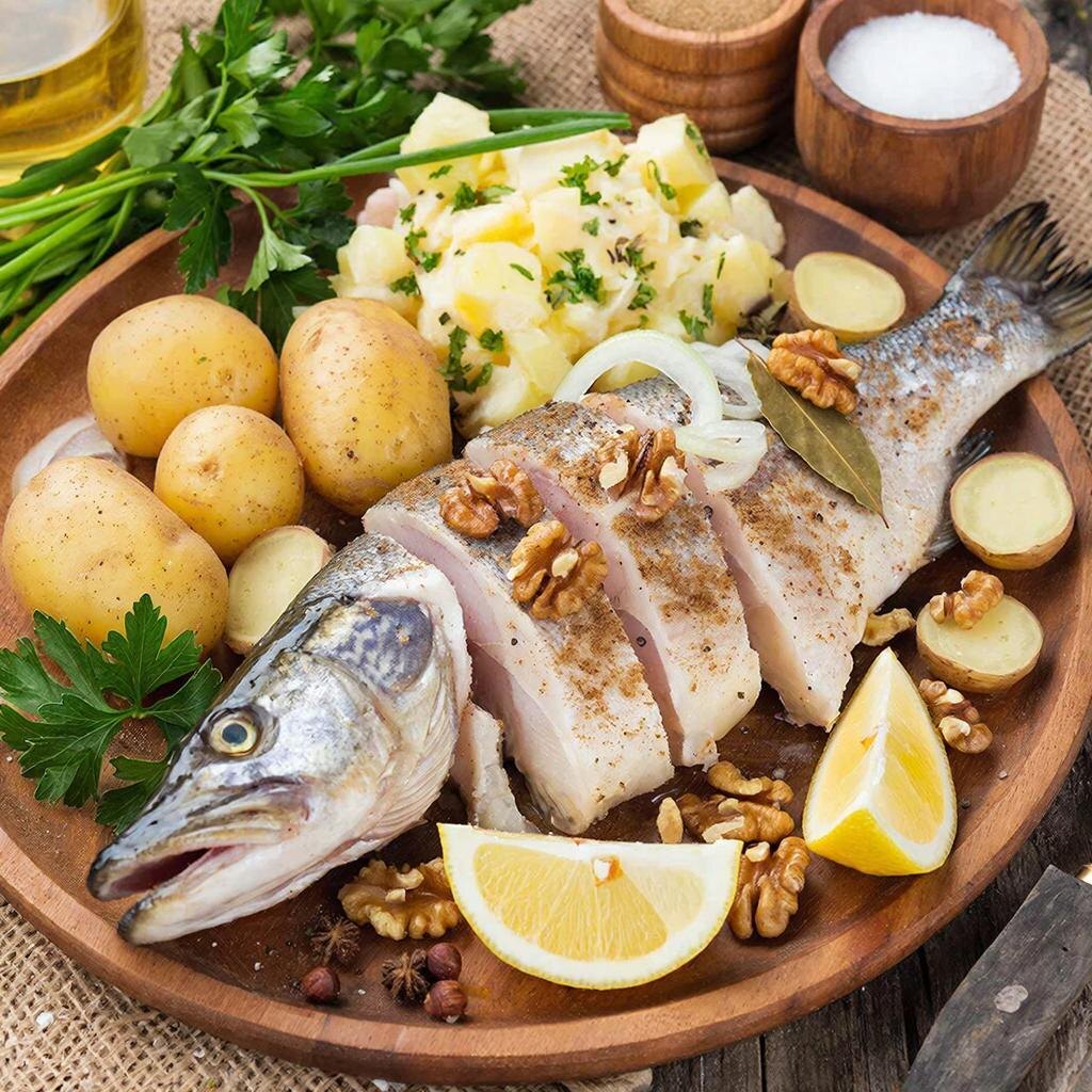 #щука #рыба #рецепт #жаренаярыба #грецкиеорехи #специи #кулинария #домашняякухня #рыбноеблюдо #праздничныйстол #простойрецепт #советыповара