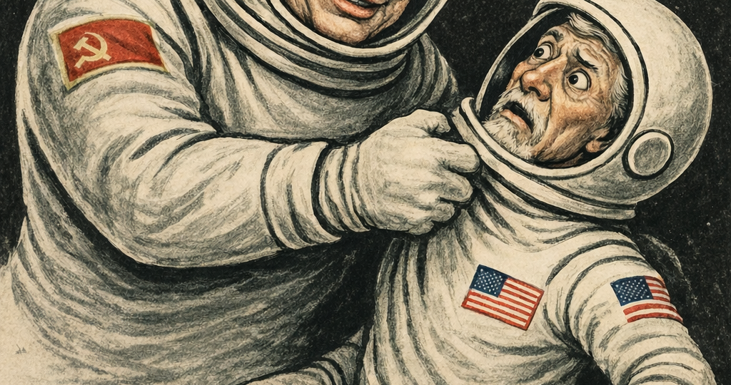 Коротко о том, зачем американцы полетели на Луну