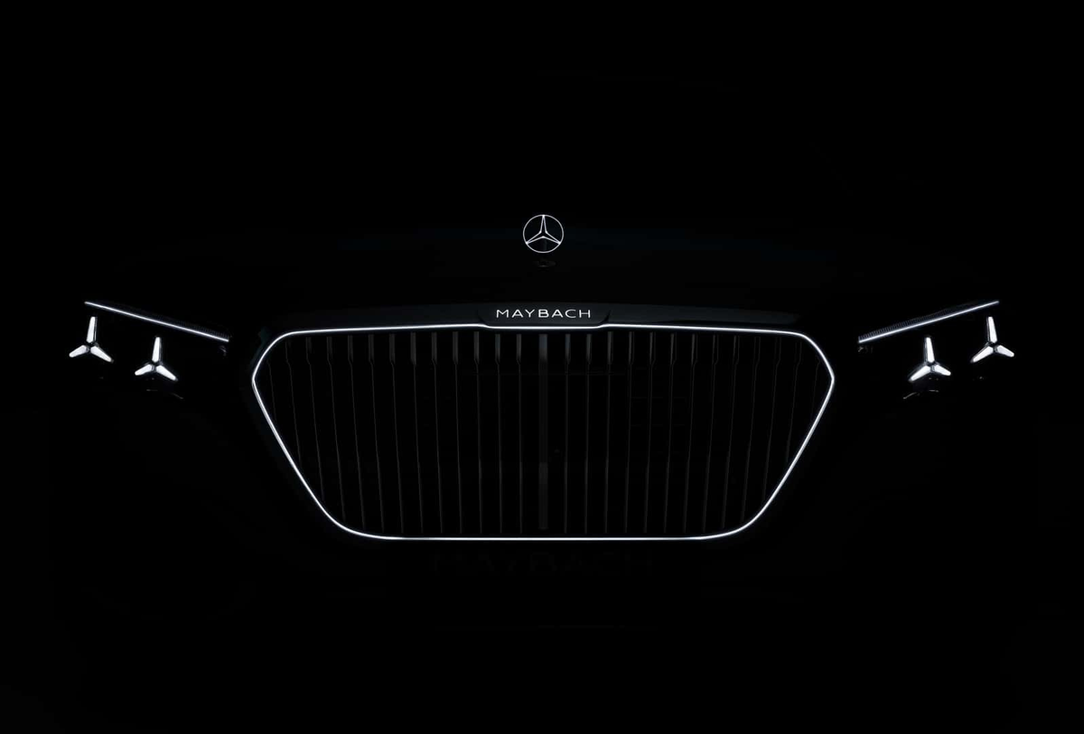 Подсветка передней части обновленного Mercedes-Maybach S-Class