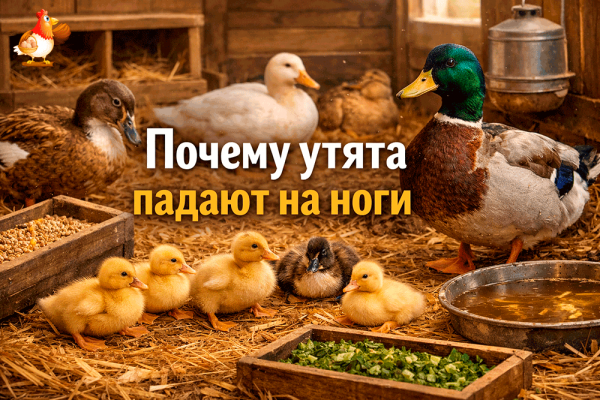 Почему утята падают на ноги и что делать – все причины, ошибки ухода, спасение без паники и немного сельского юмора 🦆