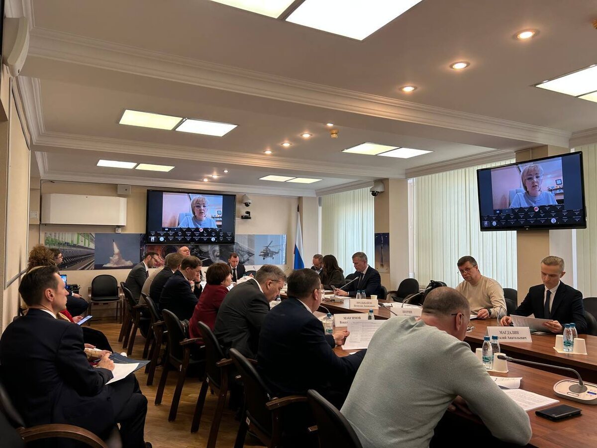 Круглый стол комитета по защите конкуренции Госдумы РФ. На экране предприниматель из Челябинска Екатерина Кузина. Фото: ТГ-канал Сергей Лисовский. Новости
