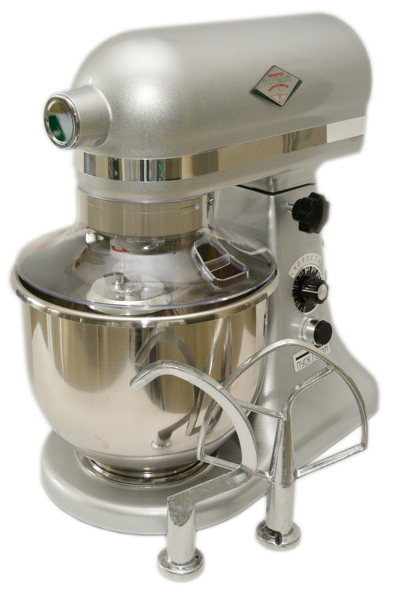 Миксер планетарный настольный Торгмаш, Барановичи МП-7 с насадками крюк и лопатка.