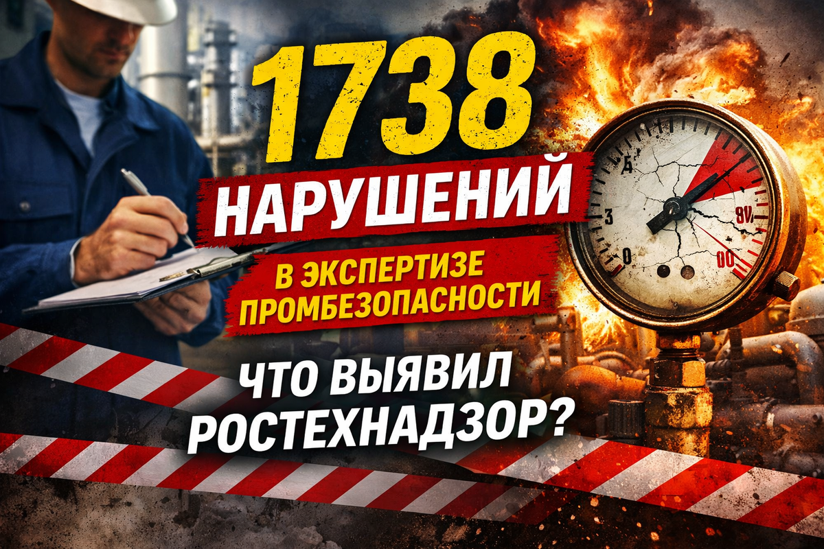 Доклад Ростехнадзора по нарушениям ЭПБ за 2025 год