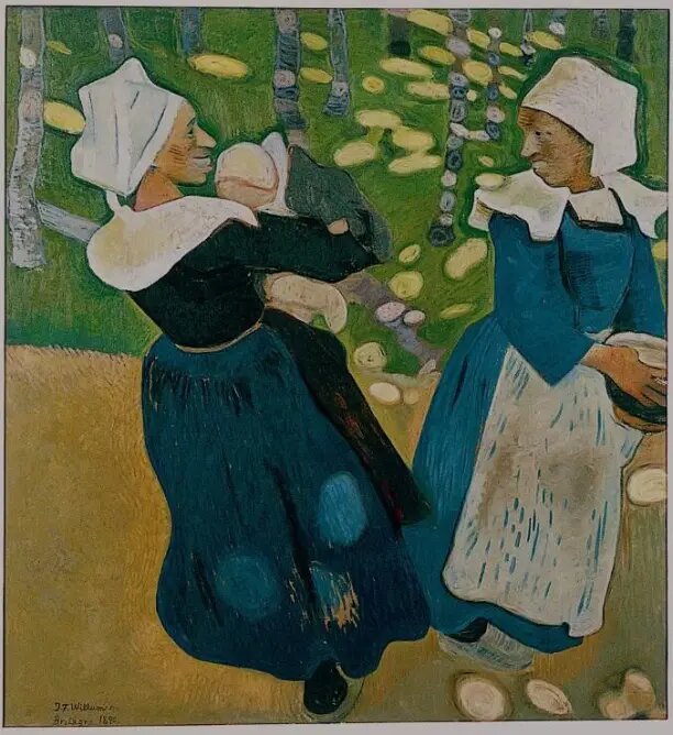 Йенс Фердинанд Виллумсен. Две бретонки. 1890