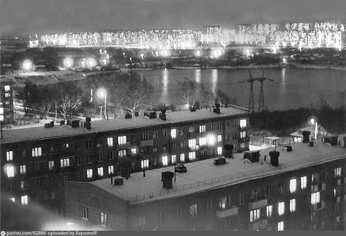 Улица Борисовские пруды, 1981 г. Источник: https://pastvu.com/p/62884.