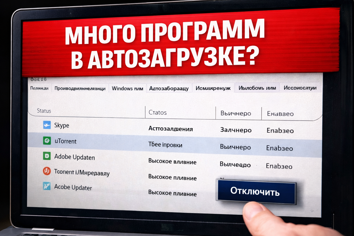 В загрузке слишком много программ