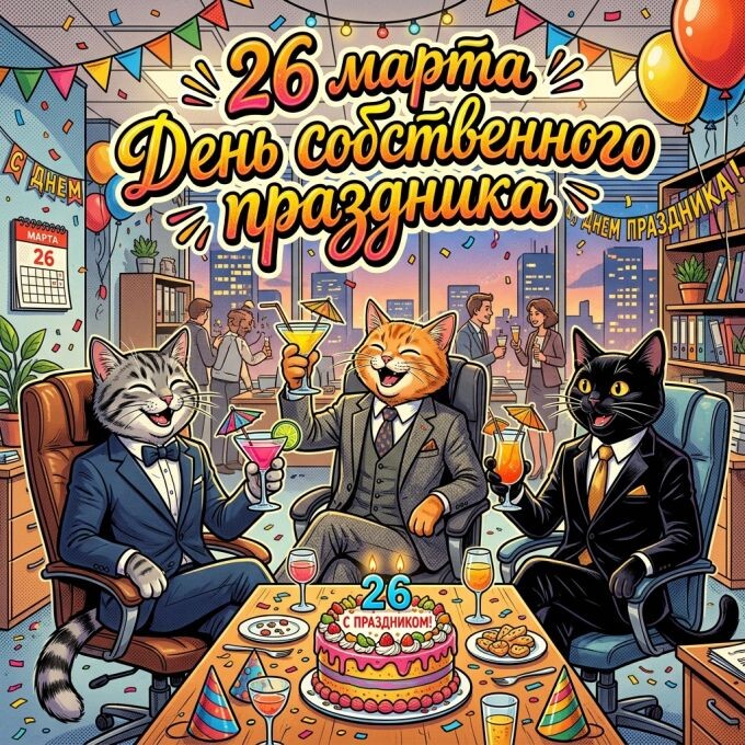 26 марта - День собственного праздника! podarokplus.ru