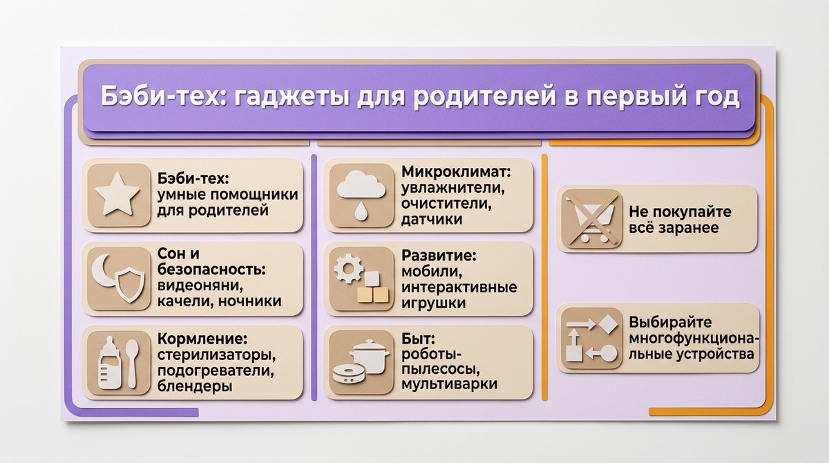 Baby-tech: гаджеты для родителей первого года  📷
