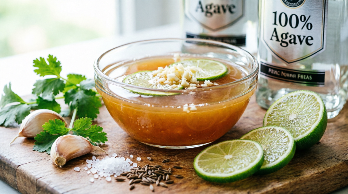 Маринад из текилы и лайма