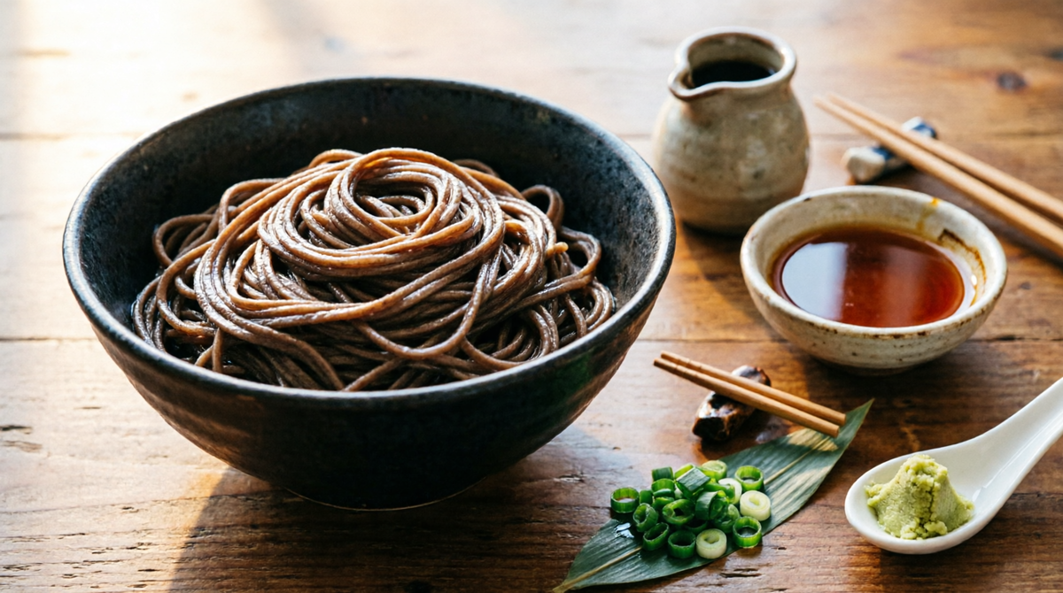 Лапша соба с соусом цую