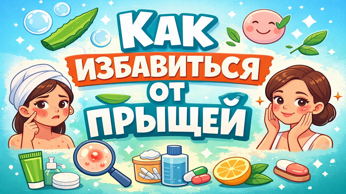 Как избавиться от прыщей