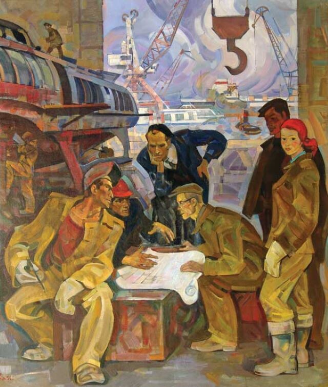     Владимир Холуев. Сормово. Мы строим корабли. 1971   
undefined