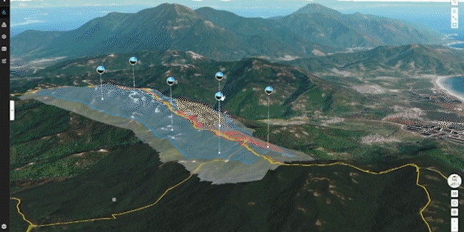 Создайте обзор 360° и загрузите его в облако одним касанием. Общие панорамы и координаты, с которых они были сняты, помещаются на базовую карту вашей миссии в формате 2.5D, что позволяет всем членам команды быстро ориентироваться в воздухе.